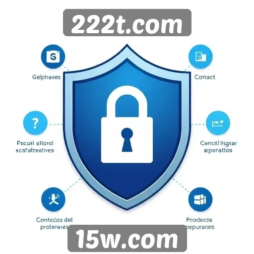 Recursos de segurança no site 222t.com